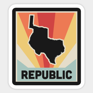 The Republic Of Texas Sticker